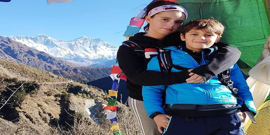 Everest base trekking with kids