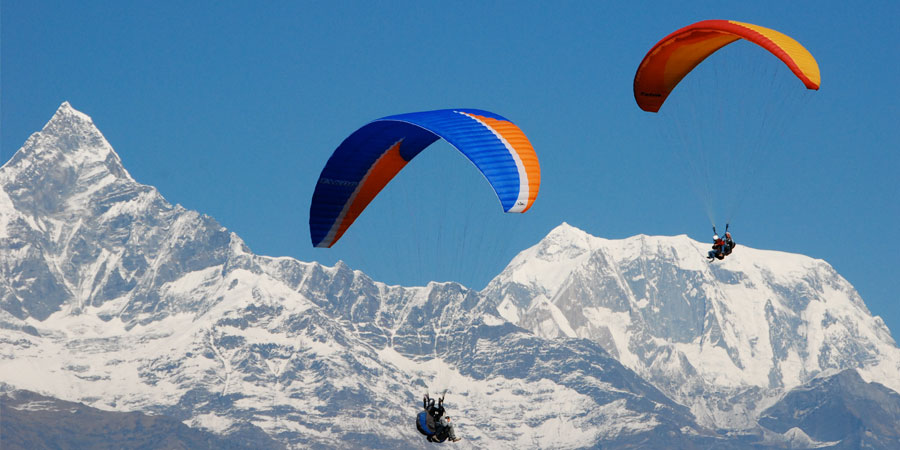 Paragliding in Nepal