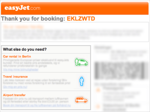 EasyJet, Email Example | WebEngage