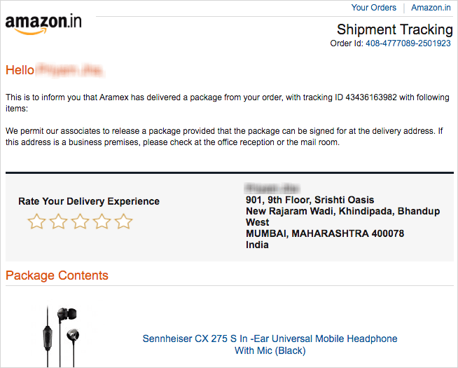 Amazon, Email Example | WebEngage